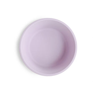 Mushie Silicone Bowl with Suction Base | Soft Lilac