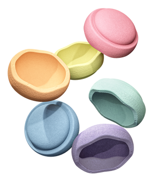 Stapelstein Original Mini "Rainbow Pastel" 6er Set