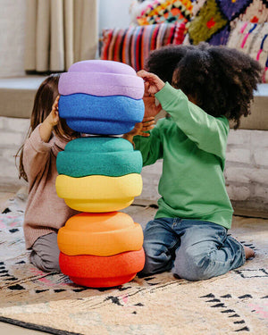 Stapelstein Original «Rainbow Classic» ensemble de 6 pièces
