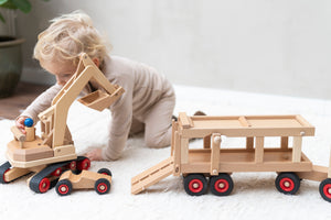 Fagus Bagger aus Holz – Detailansicht 6
