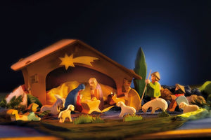 Crèche Ostheimer avec enfant