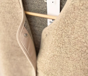 Alwero Erwachsene Bio Wollweste "TYB" | Sand Brown Ultra Light