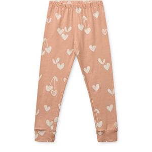 Liewood Pyjama Set Wilhelm Heart / Sweetheart / Pale tuscany / mix – Rückansicht