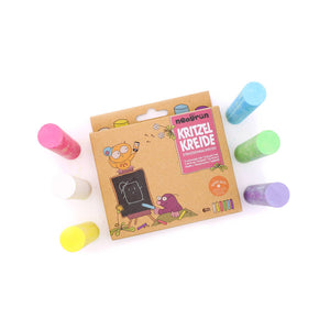 Craie de trottoir multicolore vert fluo