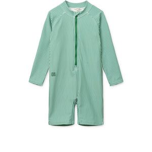 Liewood Badeanzug UV Max Bright garden / Creme de la creme – Der Liewood Max Langarm-Badeoverall schützt empfindliche Kinderhaut optimal beim Baden und Planschen.
