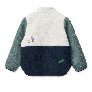 Liewood Nolan Fleecejacke Play mix – Detailansicht