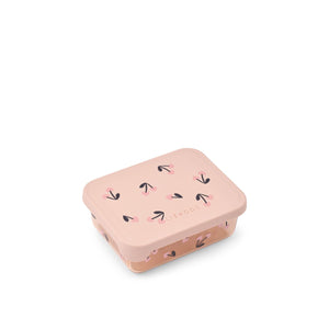 Liewood Snackbox Ako Cherry heart / Rosey – Praktische und robuste Snackbox von Liewood für unterwegs oder den Kindergarten.