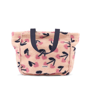 Liewood Reed Shopper-Tasche Mega Cherry heart / Rosey – Die Liewood Reed Shopper-Tasche ist eine geräumige und leichte Tasche aus weichem Pile-Material.