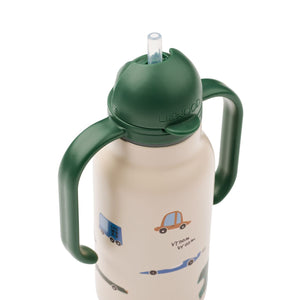 Liewood Kimmie Trinkflasche 250 ml Cars / Sandy – Detailansicht