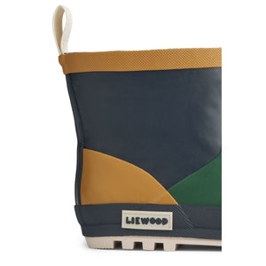 Liewood Jesse Thermo Gummistiefel Classic navy multi mix – getragen