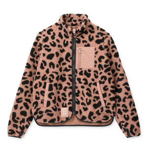 Liewood Nelson Fleecejacke Adult Mega leo / Pale tuscany – Die Liewood Nelson Fleecejacke für Erwachsene ist eine vielseitige Übergangsjacke mit modischem Leo-Muster.