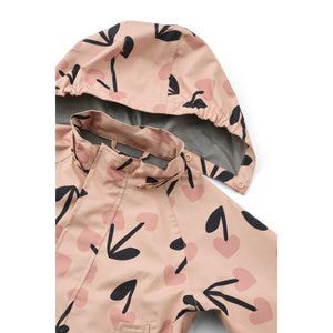 Liewood Pedia Regenanzug mega cherry heart/ Rosey mix – Grössenansicht