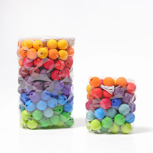 Grimm's 60 Wooden Beads | Colourful