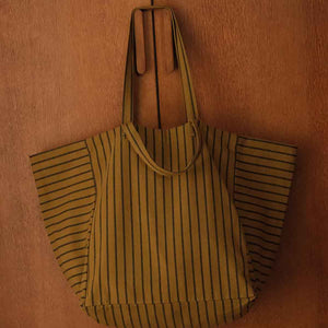 Rose in April Tasche "Elisa" | Olive gestreift