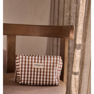 Gabrielle Paris Cosmetic Bag | Vichy Moka