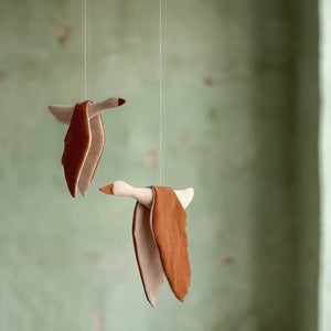 Monocrom Mobile Stoffvogel | Zimt