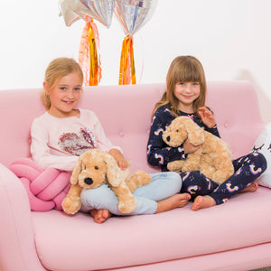 Peluche chien flasque beige Teddy Hermann 40 cm