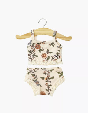 Minikane Puppen-Unterwäsche Gisèle aus Jersey mit Spitze für Puppen 34–36 cm