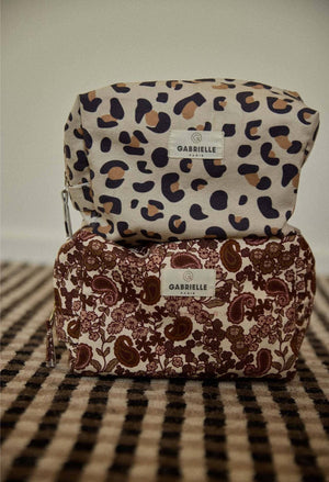Gabrielle Paris Toiletry Bag | Leopard Print