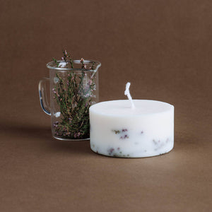 the Munio Mini Sojawachs Duftkerze -  Heather