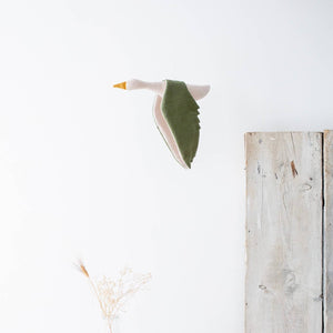 Monocrom Mobile Stoffvogel | Grün
