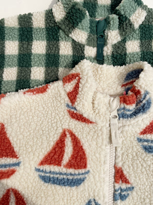 Konges Sløjd Jacke "Jody Teddy" | Green Check