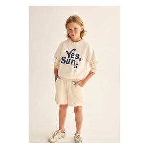 Cozmo Pullover Ivory – nachhaltige Kinderbekleidung | lilya.ch