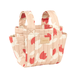 Nobodinoz Kinderwagen Organizer Hyde Park Red Tulips Buggy Tasche Baby