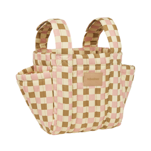 Nobodinoz Kinderwagen Organizer Hyde Park Yellow Pink Mosaic Buggy Tasche Baby