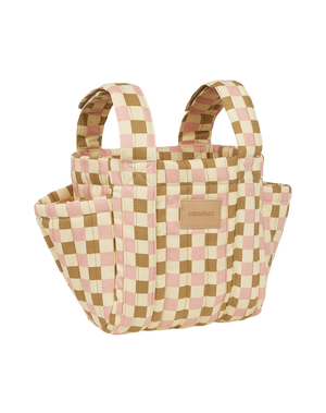 Nobodinoz Kinderwagen Organizer Hyde Park Yellow Pink Mosaic Buggy Tasche Baby