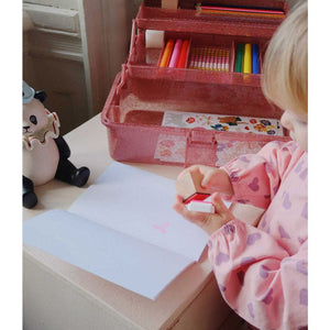 Konges Sløjd Kit de bricolage – Creative ART Caddy | Rose pailleté