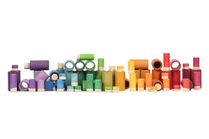 Grapat Lola Holzspielset mit 72 farbigen Bauelementen“