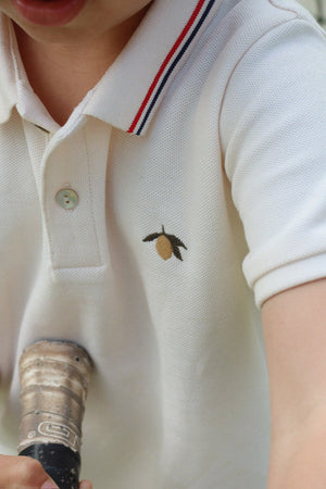 Konges Sløjd Polo Shirt „Florian" | Antique White