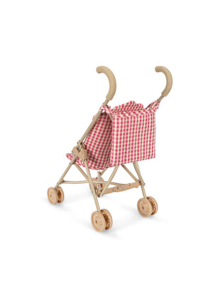 Konges Sløjd Puppen-Buggy "Doll Stroller Cheeky Bubblegum Check"