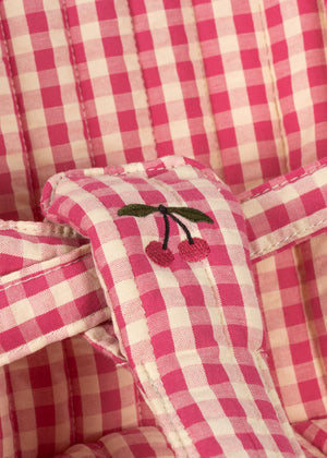 Konges Sløjd Puppen-Buggy "Doll Stroller Cheeky Bubblegum Check"