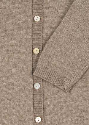 Combinaison en tricot "Mattou" Konges Sløjd marron clair