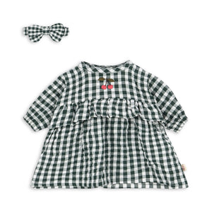 Ensemble de vêtements de poupée Konges Sløjd | Carreaux verts
