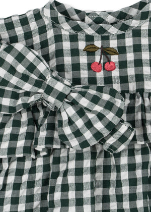 Ensemble de vêtements de poupée Konges Sløjd | Carreaux verts