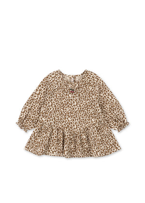 Konges Sløjd Bluse Coco Leo, Kinderbluse mit Leopardenmuster, weich & bequem