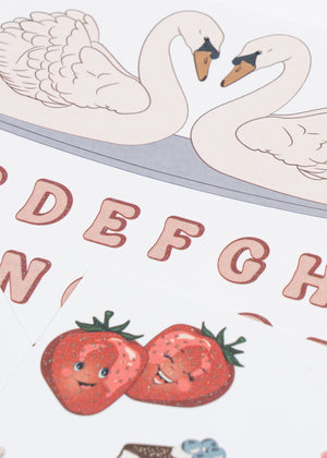 Konges Sløjd Sticker-Set in Multi Swan – Detailansicht 5