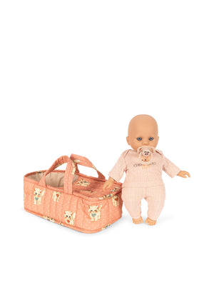 Poupée Konges Sløjd – Poupée Cattie BABY DOLL avec sac de transport | Ciao Miao Rose