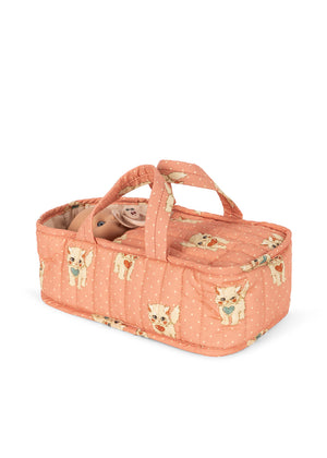 Poupée Konges Sløjd – Poupée Cattie BABY DOLL avec sac de transport | Ciao Miao Rose