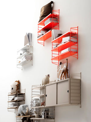 String Furniture Pocket Wall Shelf Sage/Sage