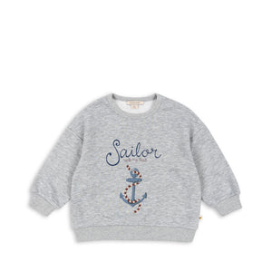 Konges Sløjd Sweatshirt "Lou " Grey Melange"