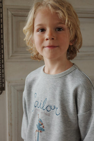 Konges Sløjd Sweatshirt "Lou " Grey Melange"