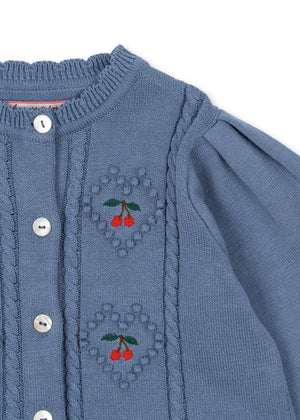 Konges Sløjd Strickjacke "Soleil" Country Blue