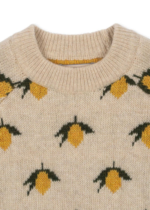 Konges Sløjd Strick-Pullover "Belou" Lemon