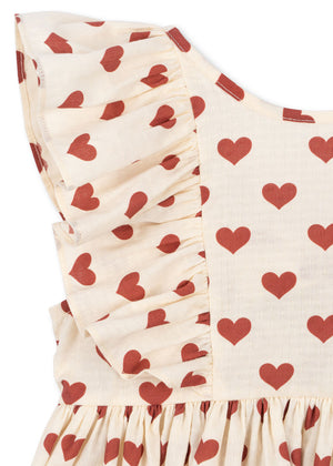 Robe Konges Sløjd Cianna avec nœud | Amour Rouge