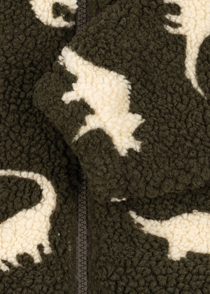 Konges Sløjd Teddy-Jacke – Jody in Dino Silhouette – Detailansicht 5