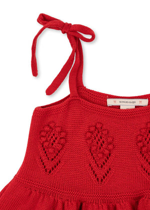 Konges Sløjd Strickkleid  "Fiol" Barbados Cherry